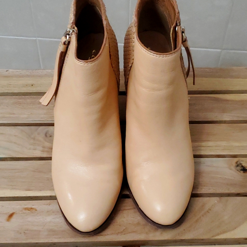 Coach Light Nude Booties, Size 9.5